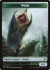 Beast (014) // Wurm Double-Sided Token [Commander 2019 Tokens] | Good Games Morley