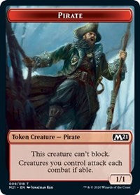 Pirate // Weird Double-Sided Token [Core Set 2021 Tokens] | Good Games Morley