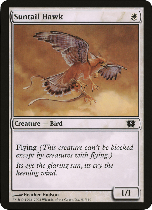 Suntail Hawk (Oversized) [Eighth Edition Box Topper] | Good Games Morley
