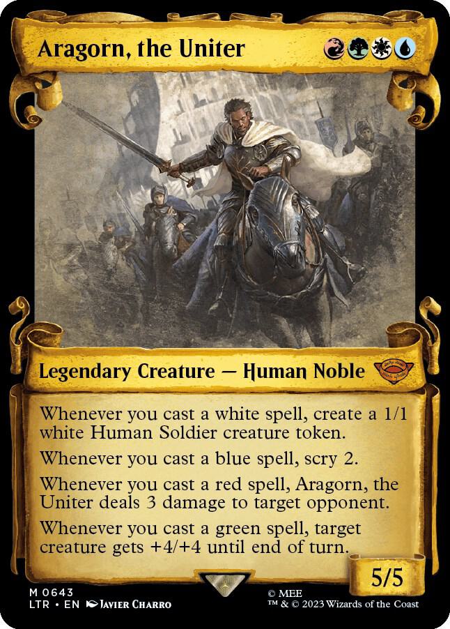 Aragorn, the Uniter 643 (Universes Beyond: The Lord of the Rings: Tales of Middle-earth)  - Showcase Scroll | Good Games Morley