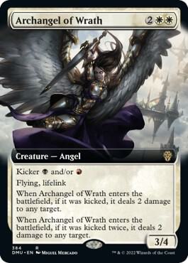 Archangel of Wrath Extended Art 384 (Dominaria United)  - Foil | Good Games Morley