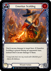 Emeritus Scolding (Red) [EVR125] (Everfest)  1st Edition Rainbow Foil | Good Games Morley