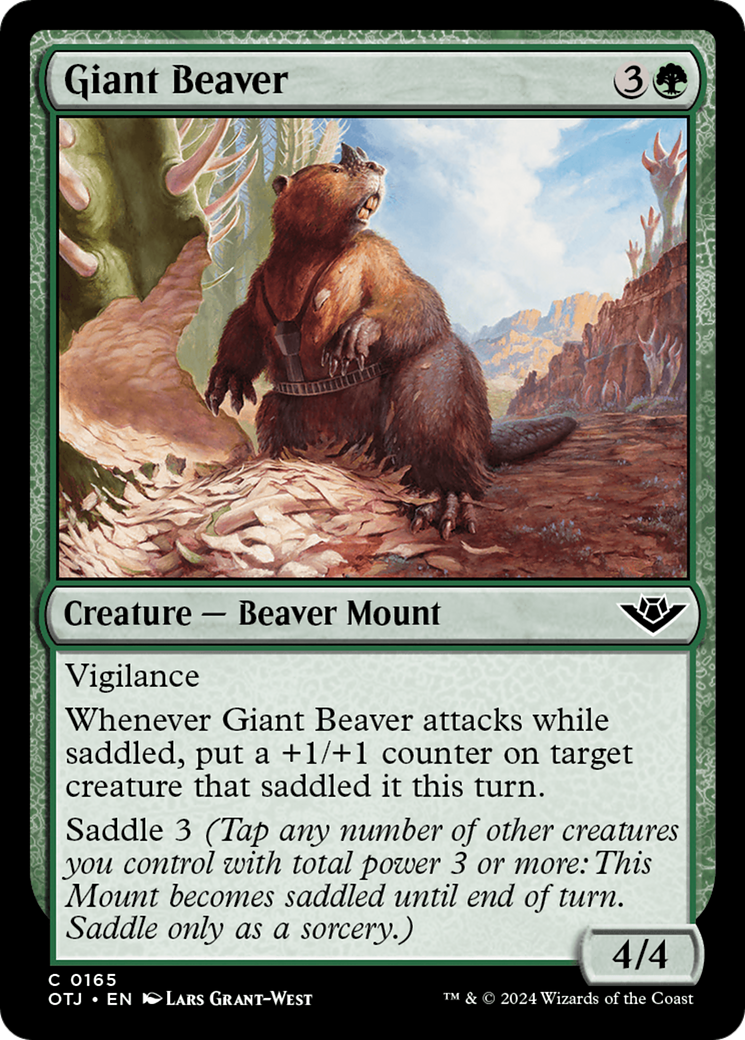 Giant Beaver [Outlaws of Thunder Junction] | Good Games Morley