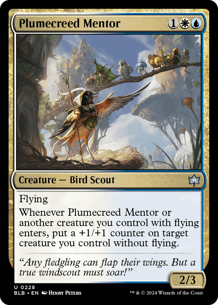 Plumecreed Mentor [Bloomburrow] | Good Games Morley