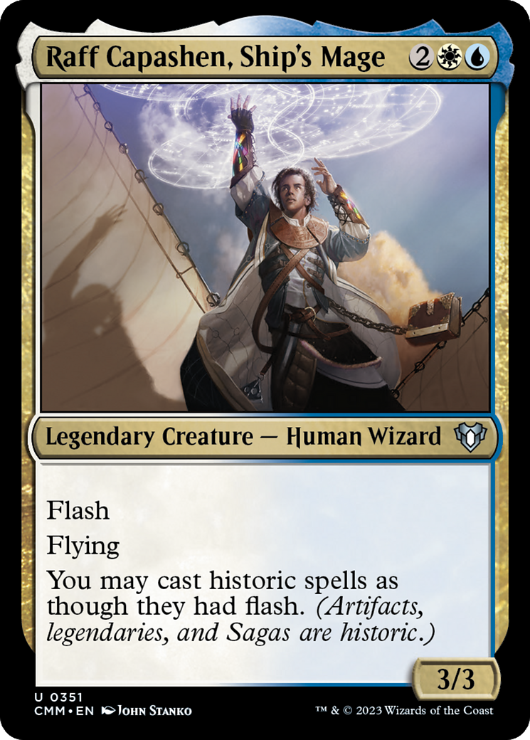 Raff Capashen, Ship's Mage [Commander Masters] | Good Games Morley