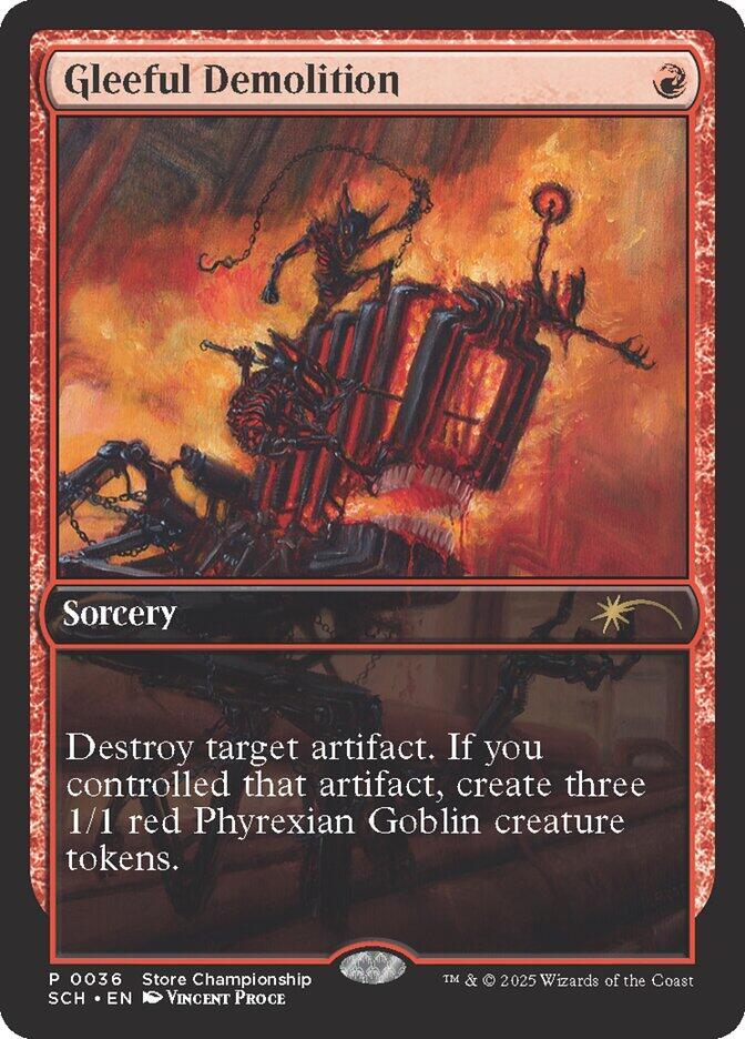 Gleeful Demolition 36/49 (Game Day & Store Championship Promos)  - Full Art | Good Games Morley