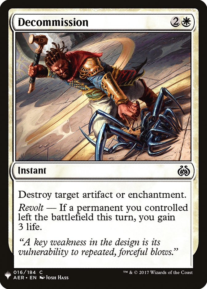 Decommission [Mystery Booster] | Good Games Morley