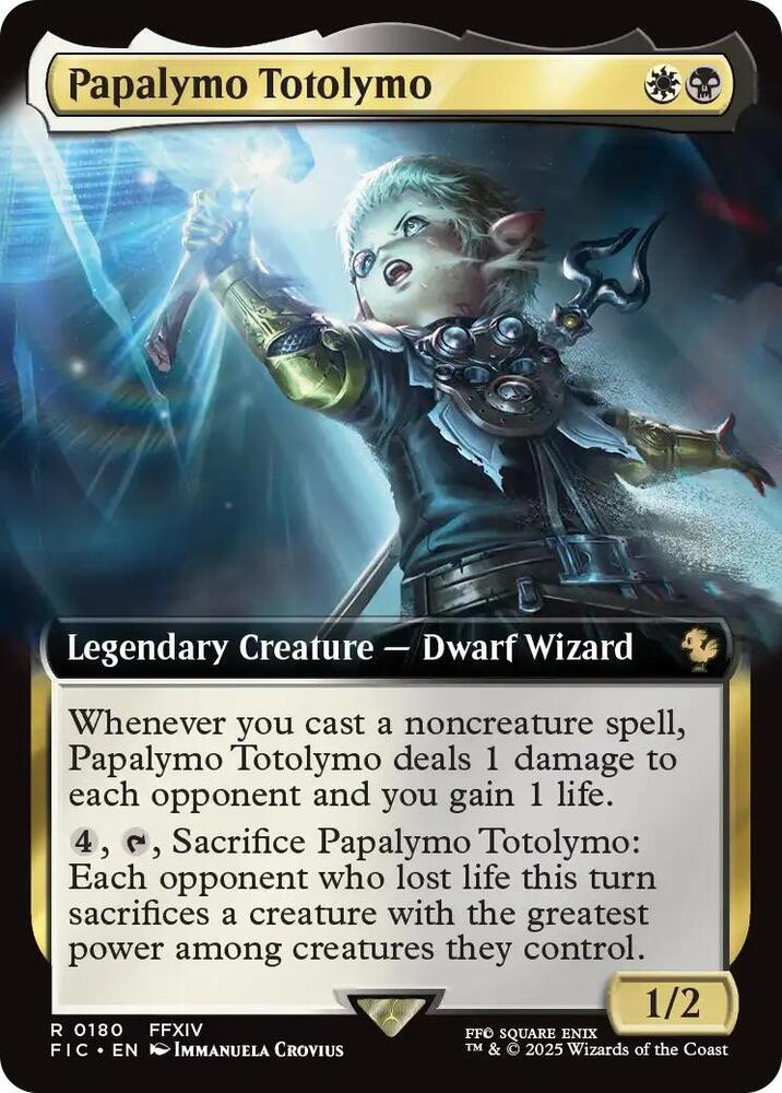 Papalymo Totolymo 180 (Commander: FINAL FANTASY)  - Extended Art Foil | Good Games Morley