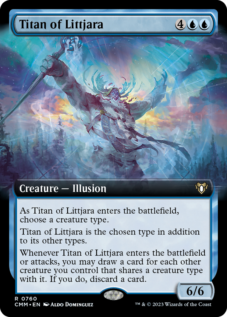 Titan of Littjara (Extended Art) [Commander Masters] | Good Games Morley