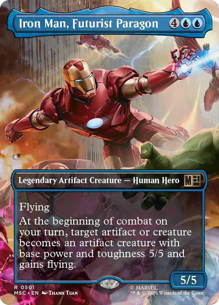 Iron Man, Futurist Paragon (Borderless) [Marvel Super Heroes Commander] | Good Games Morley
