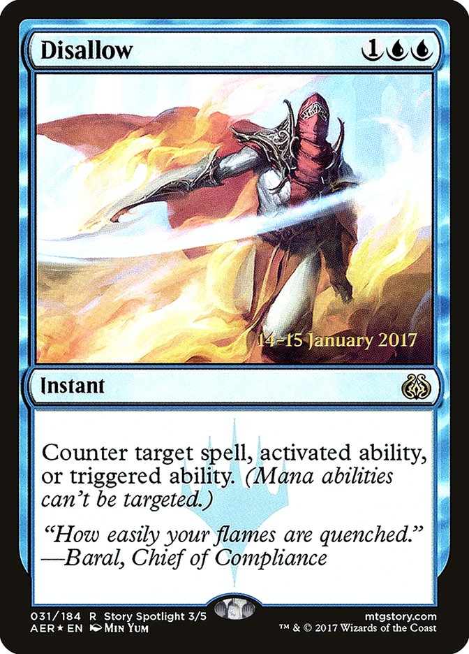 Disallow [Aether Revolt Prerelease Promos] | Good Games Morley