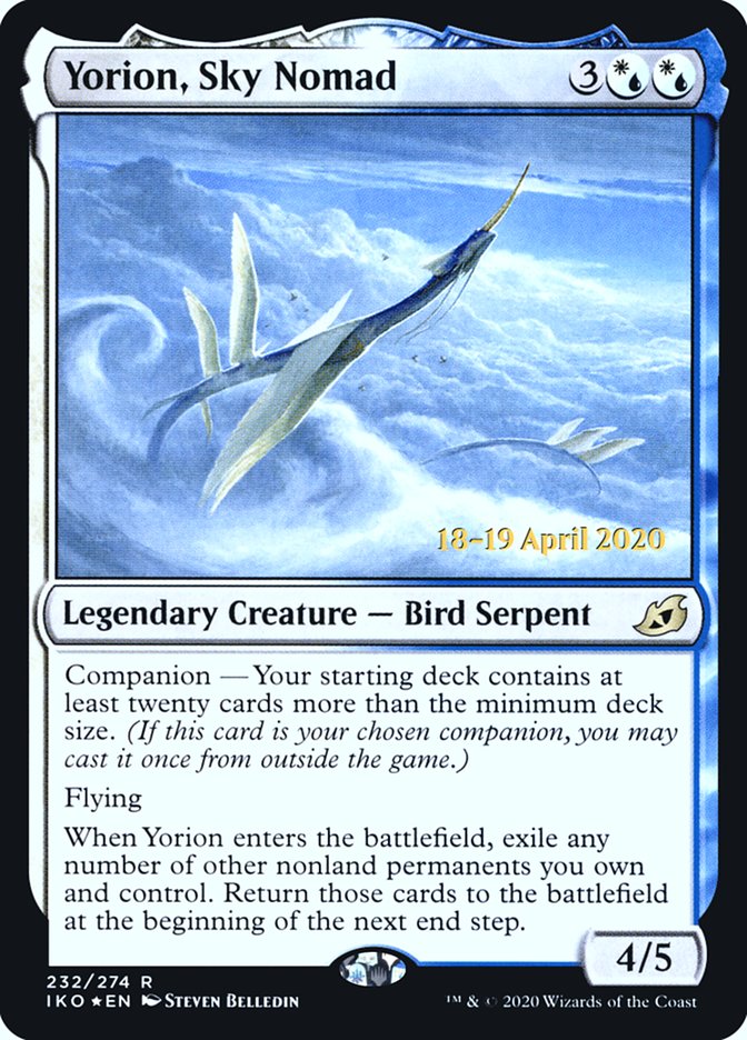 Yorion, Sky Nomad [Ikoria: Lair of Behemoths Prerelease Promos] | Good Games Morley