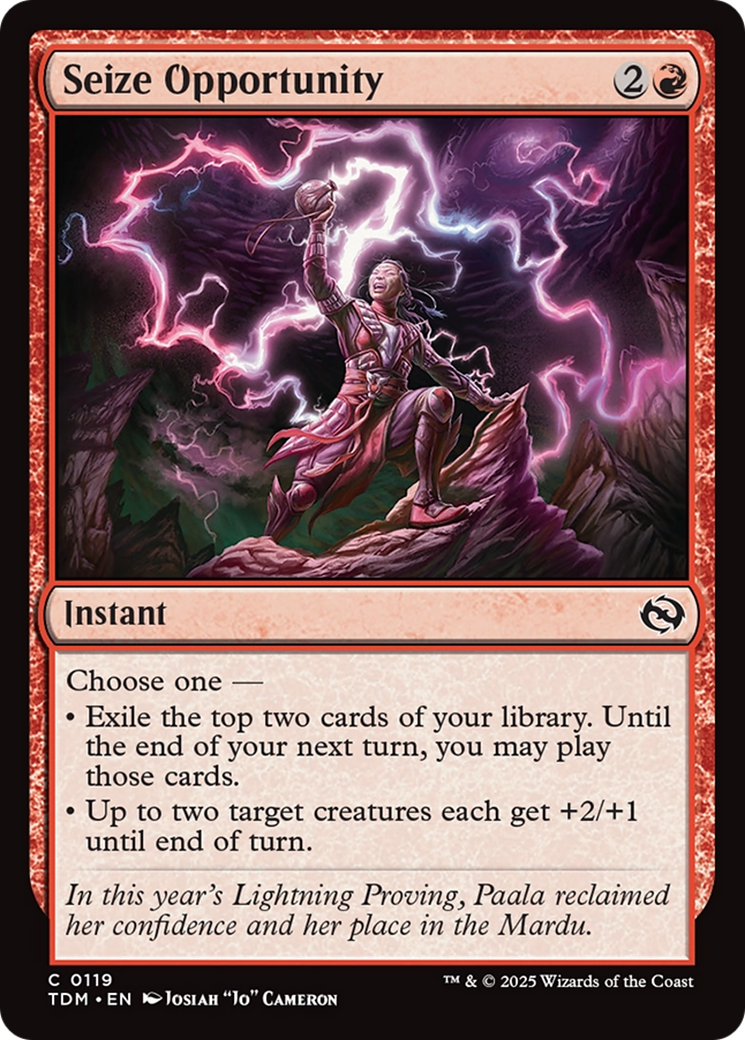 Seize Opportunity [Tarkir: Dragonstorm] | Good Games Morley