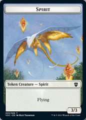 Spirit (003) // Thopter Double-Sided Token [Innistrad: Crimson Vow Commander Tokens] | Good Games Morley