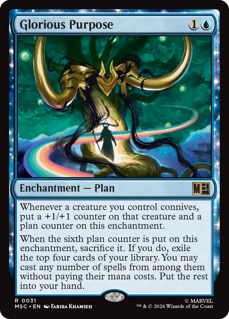 Glorious Purpose (Surge Foil) [Marvel Super Heroes Commander] | Good Games Morley
