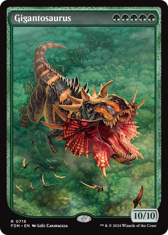 Gigantosaurus 718/291 (Foundations)  - Textless Foil | Good Games Morley