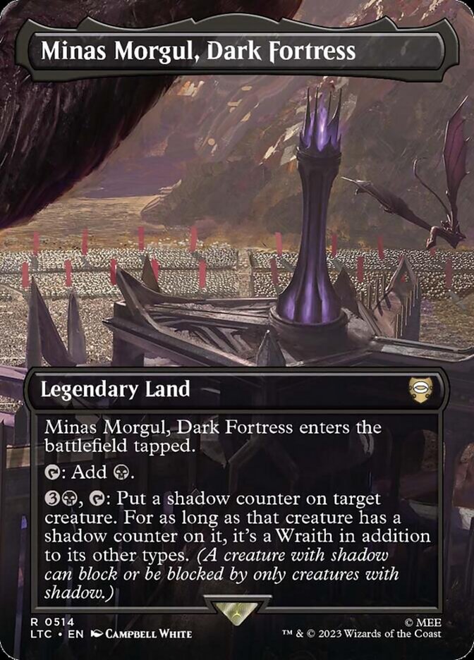 Minas Morgul, Dark Fortress 514 (Commander: The Lord of the Rings: Tales of Middle-earth)  - Borderless Foil | Good Games Morley