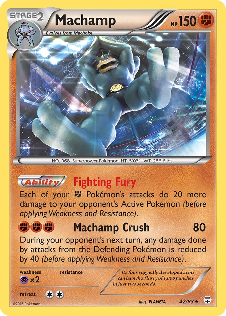 Machamp (42/83) (Theme Deck Exclusive) [XY: Furious Fists] | Good Games Morley