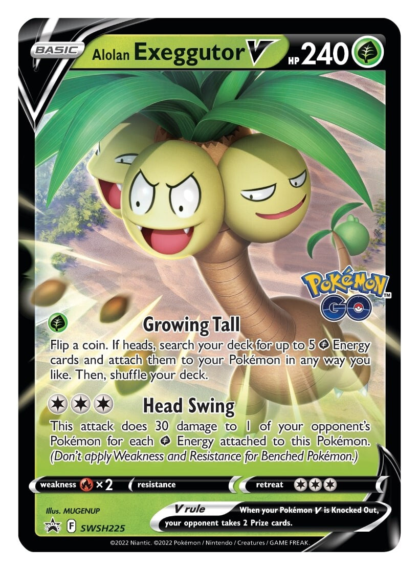 Alolan Exeggutor V (SWSH225) [Sword & Shield: Black Star Promos] | Good Games Morley