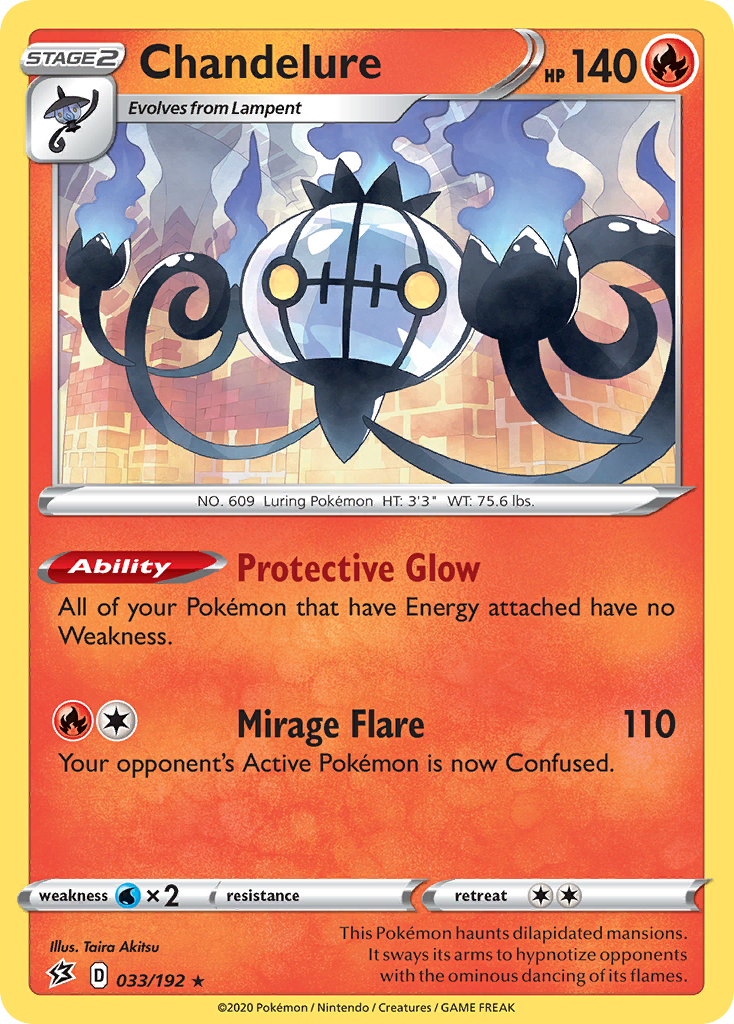 Chandelure (033/192) [Sword & Shield: Rebel Clash] | Good Games Morley