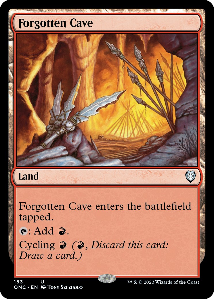 Forgotten Cave [Phyrexia: All Will Be One Commander] | Good Games Morley