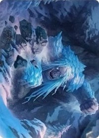Icehide Troll Art Card [Kaldheim Art Series] | Good Games Morley