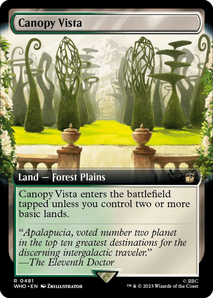 Canopy Vista 481/331 (Universes Beyond: Doctor Who)  - Extended Art | Good Games Morley