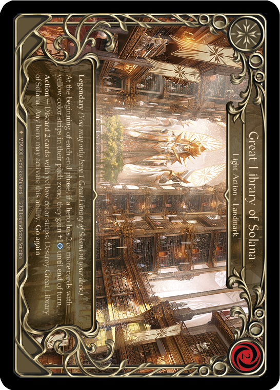Great Library of Solana [MON000-CF] (Monarch)  1st Edition Cold Foil | Good Games Morley