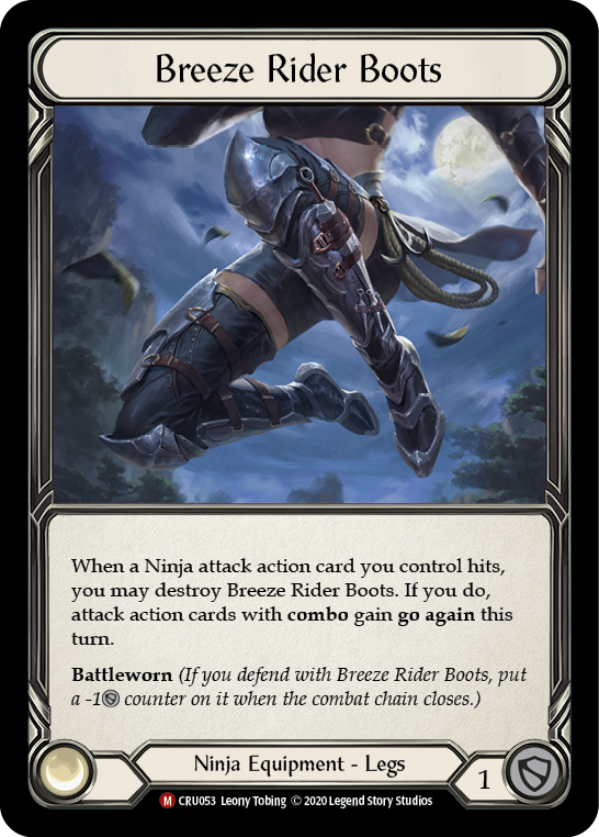 Breeze Rider Boots [CRU053] (Crucible of War)  1st Edition Cold Foil | Good Games Morley