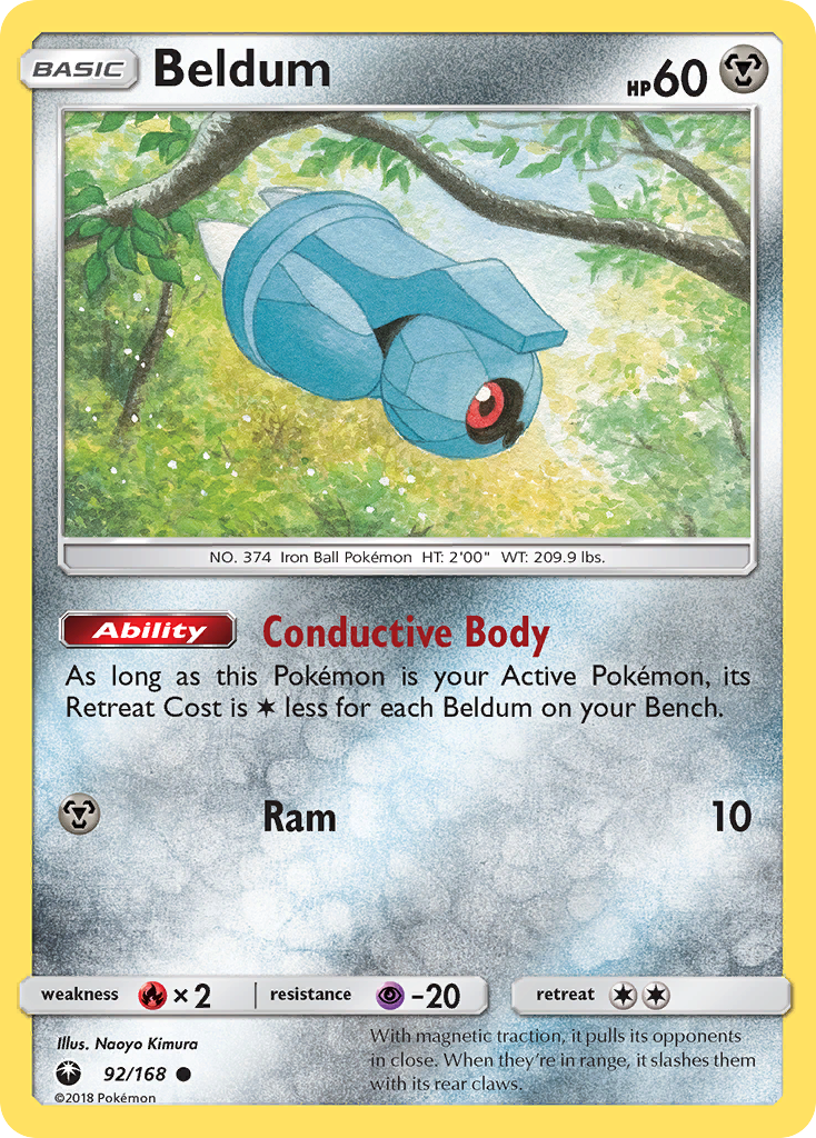 Beldum (92/168) [Sun & Moon: Celestial Storm] | Good Games Morley