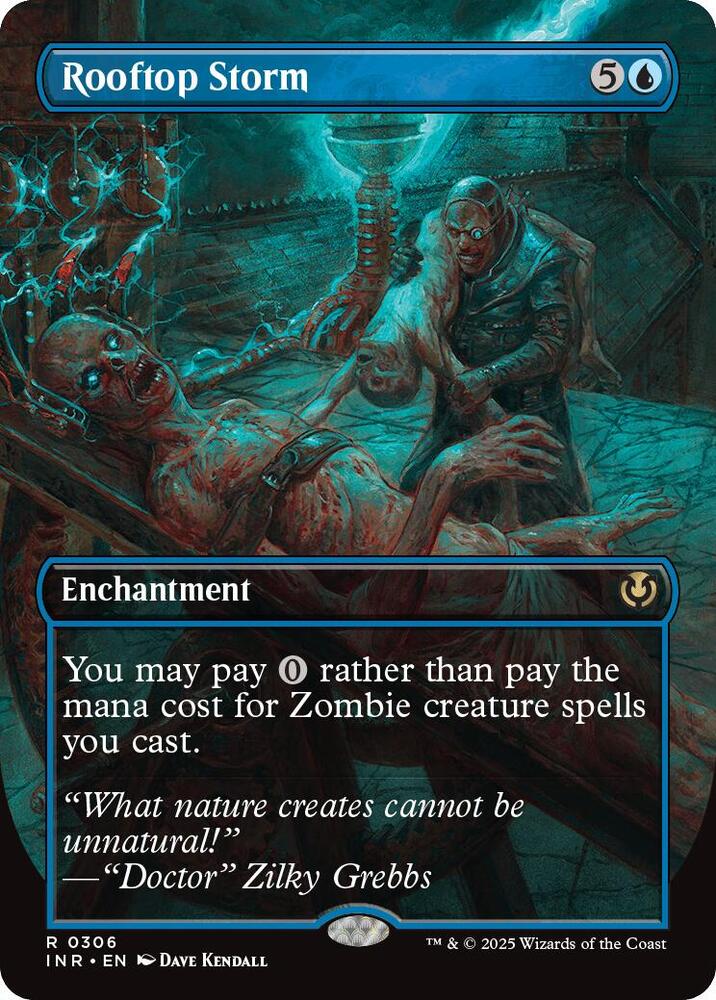 Rooftop Storm 306 (Innistrad Remastered)  - Borderless | Good Games Morley