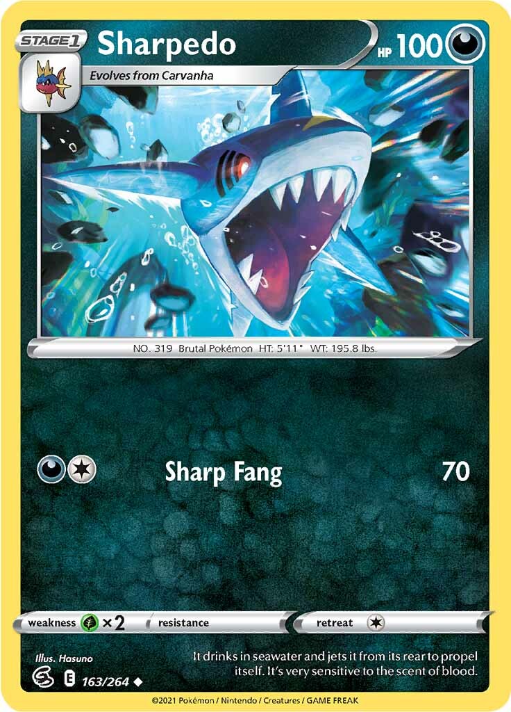 Sharpedo (163/264) [Sword & Shield: Fusion Strike] | Good Games Morley
