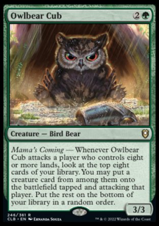 Owlbear Cub [Commander Legends: Battle for Baldur's Gate] | Good Games Morley