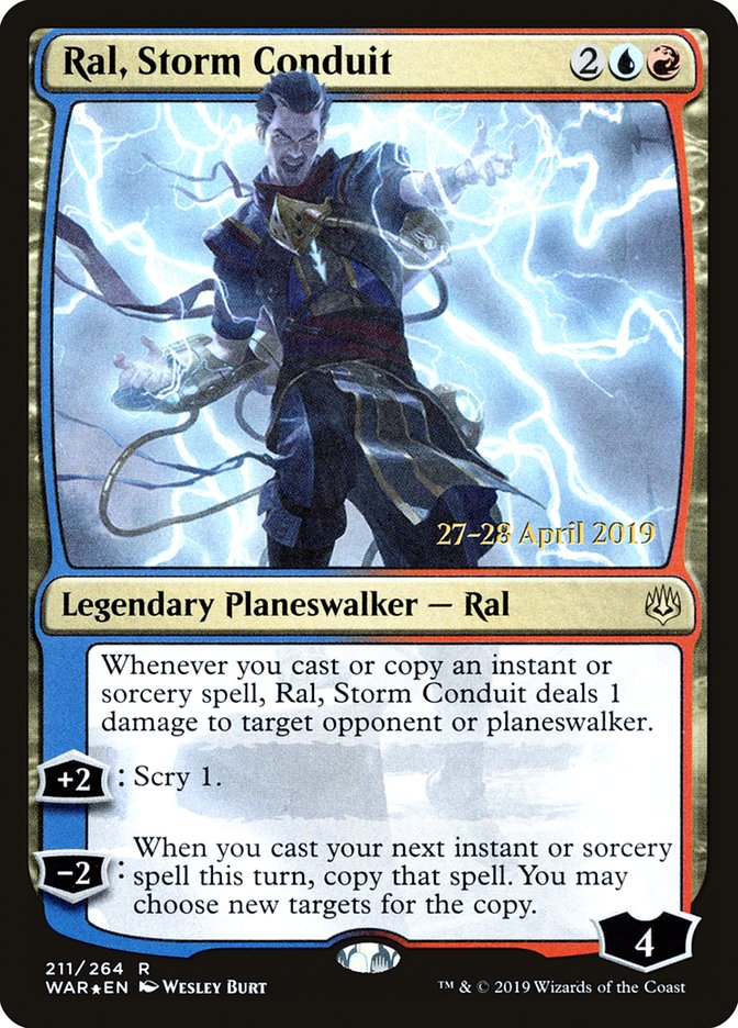 Ral, Storm Conduit [War of the Spark Prerelease Promos] | Good Games Morley