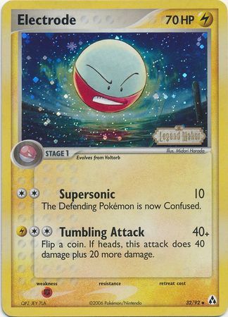 Electrode (32/92) (Stamped) [EX: Legend Maker] | Good Games Morley