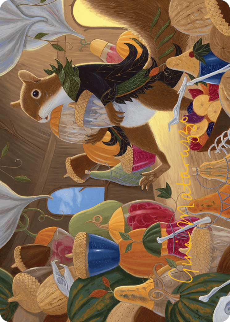 Stocking the Pantry Art Card (Gold-Stamped Signature) [Bloomburrow Art Series] | Good Games Morley