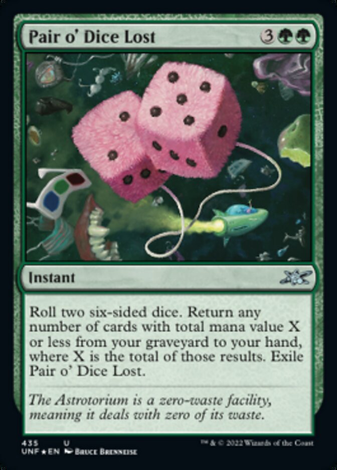 Pair o' Dice Lost (Galaxy Foil) [Unfinity] | Good Games Morley