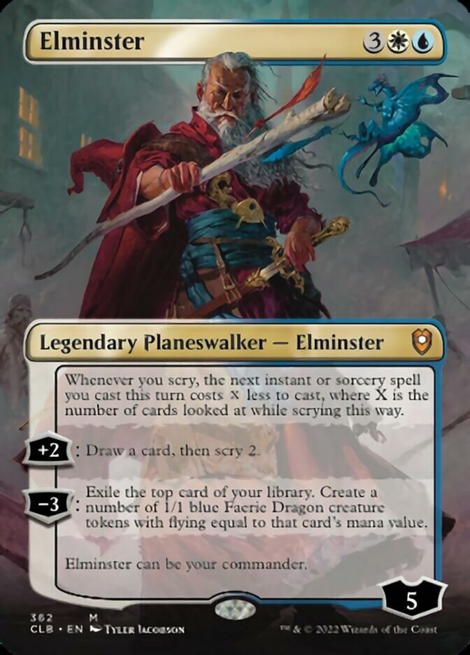 Elminster (Borderless) [Commander Legends: Battle for Baldur's Gate] | Good Games Morley