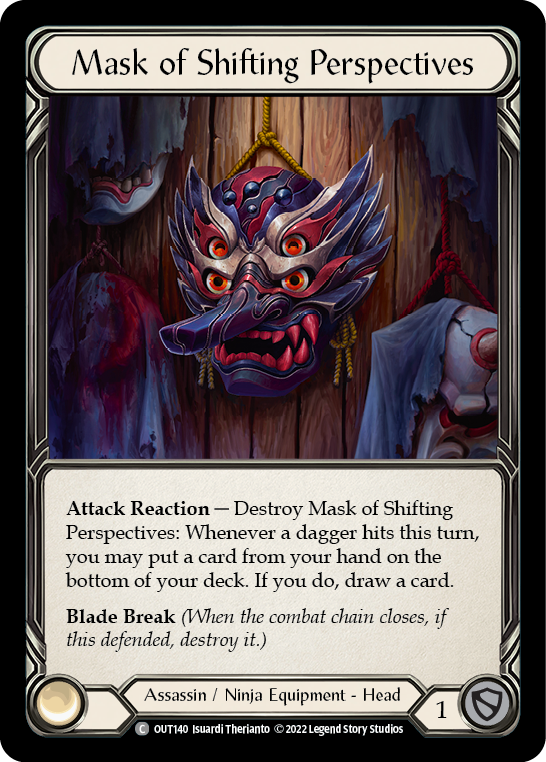 Mask of Shifting Perspectives [OUT140] (Outsiders)  Cold Foil | Good Games Morley