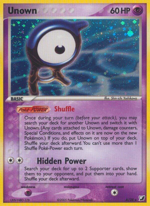 Unown A A/28 (EX Unseen Forces)  - Holofoil | Good Games Morley
