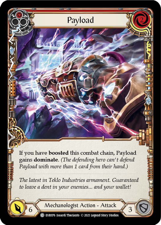 Payload (Red) [EVR076] (Everfest)  1st Edition Rainbow Foil | Good Games Morley