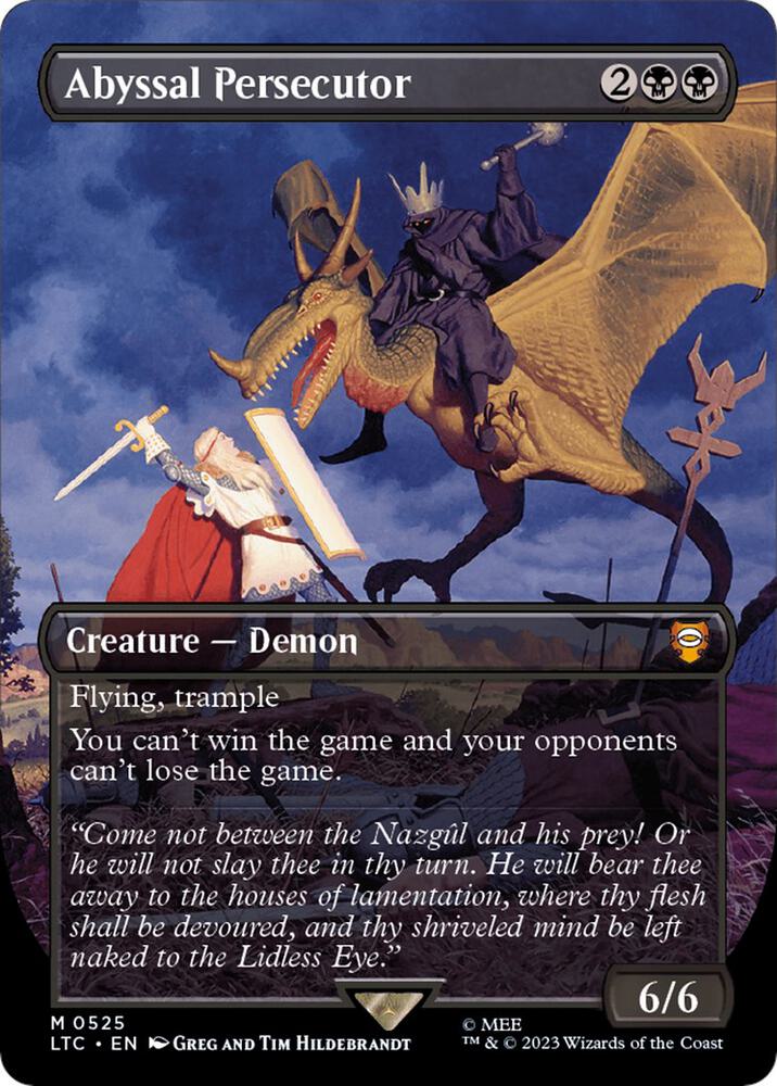 Abyssal Persecutor 525 (Commander: The Lord of the Rings: Tales of Middle-earth)  - Borderless | Good Games Morley