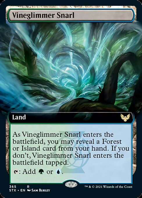 Vineglimmer Snarl (Extended Art) [Strixhaven: School of Mages] | Good Games Morley