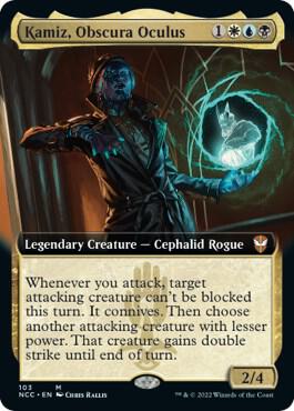 Kamiz Obscura Oculus Extended Art 103 (Commander: Streets of New Capenna)  - Foil | Good Games Morley