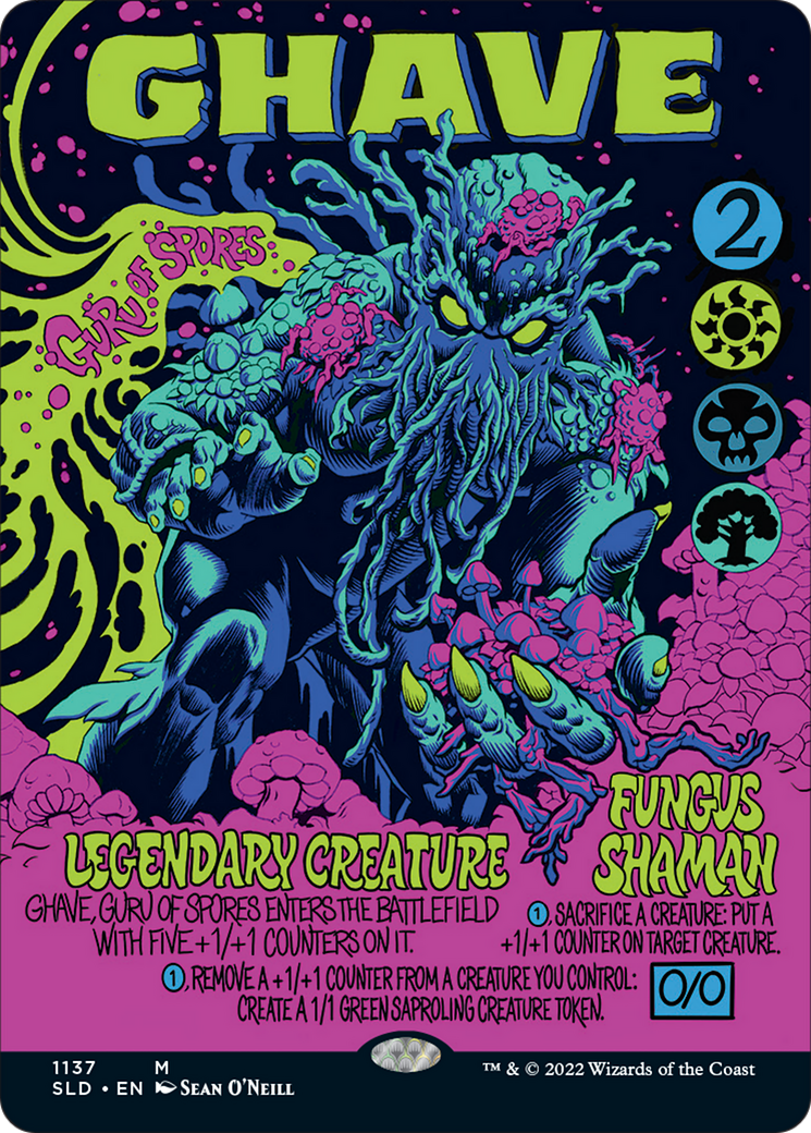 Ghave, Guru of Spores (Borderless) [Secret Lair Drop Series] | Good Games Morley