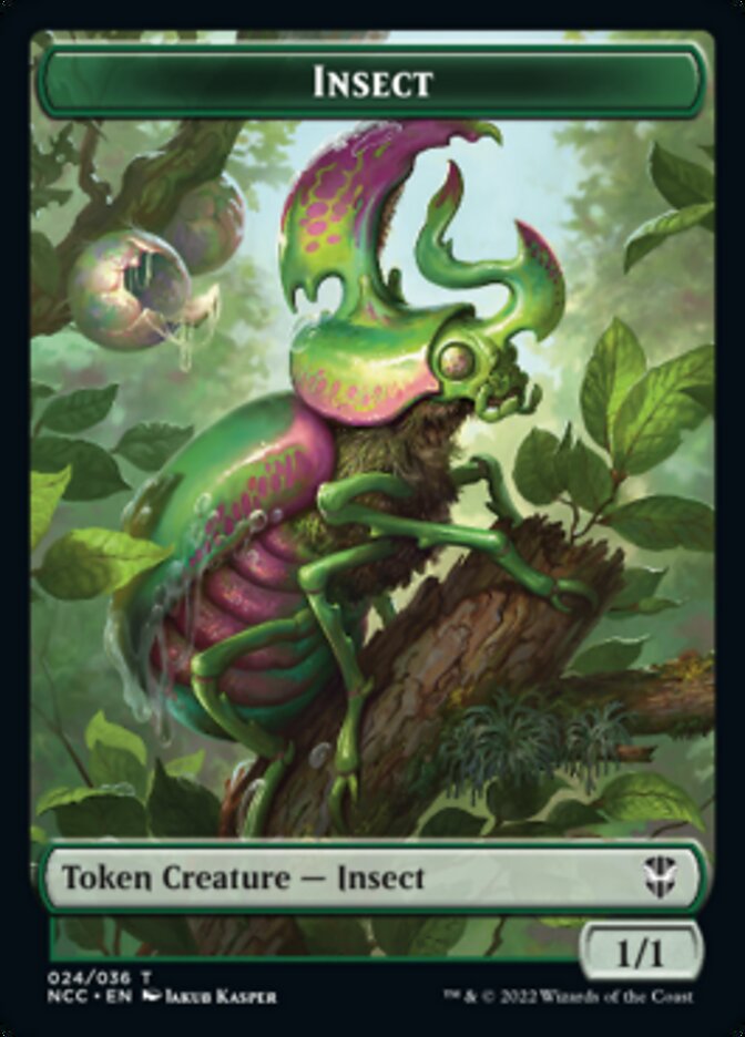 Ogre // Insect Double-Sided Token [Streets of New Capenna Commander Tokens] | Good Games Morley