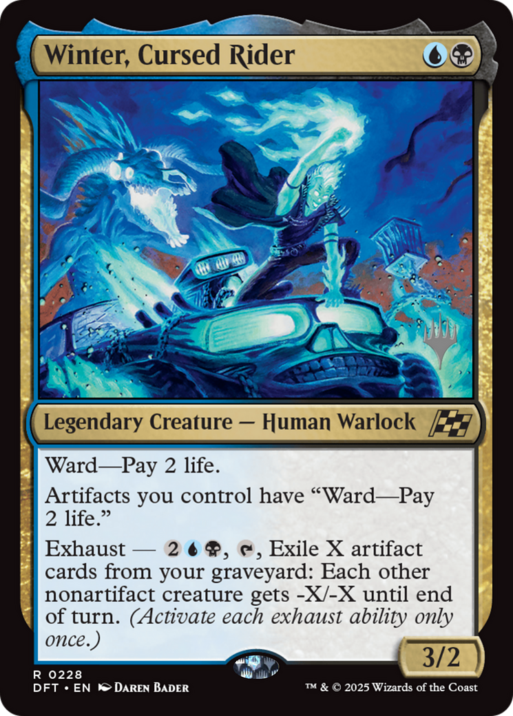 Winter, Cursed Rider (Promo Pack) [Aetherdrift Promos] | Good Games Morley