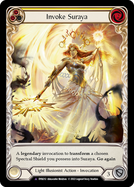 Invoke Suraya // Suraya, Archangel of Knowledge (Marvel) [DYN212] (Dynasty)  Cold Foil | Good Games Morley