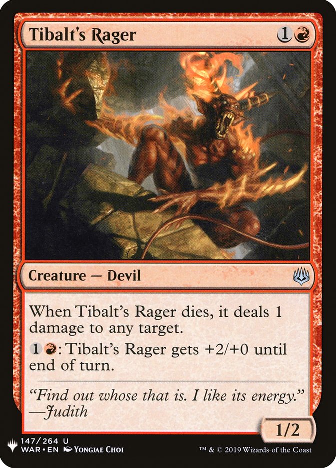 Tibalt's Rager [Mystery Booster] | Good Games Morley