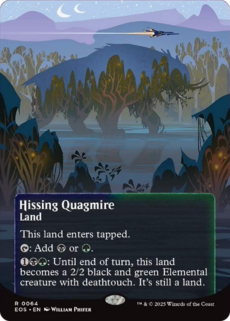 Hissing Quagmire (0064) (Borderless) [Edge of Eternities: Stellar Sights] | Good Games Morley